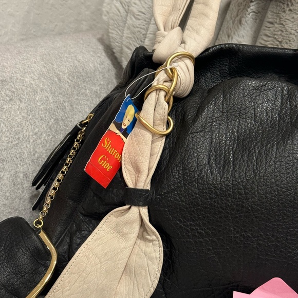 NWT Sharon Gioe black leather bag - Picture 2 of 13